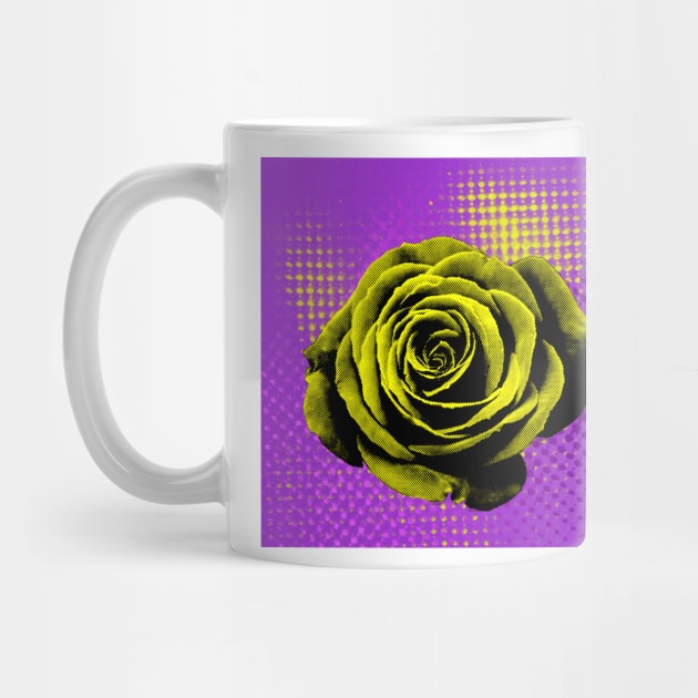 Rose, yellow, violet, red, pop art by NYWA-ART-PROJECT